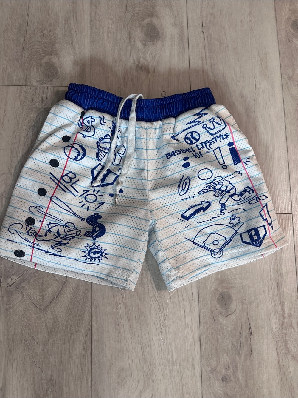 Baseball Lifestyle 101 Doodle Youth Shorts